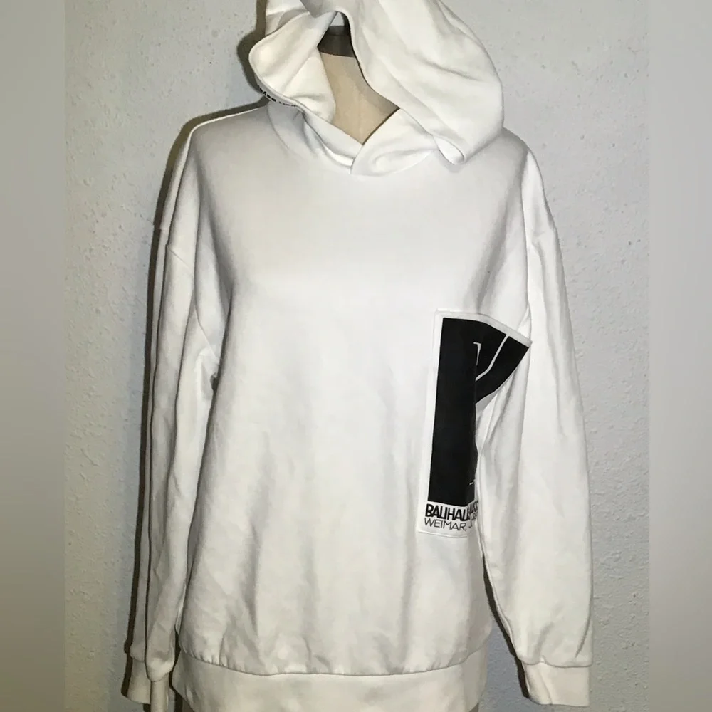 Zara black/white men’s hoodie size small - Picture 2 of 12